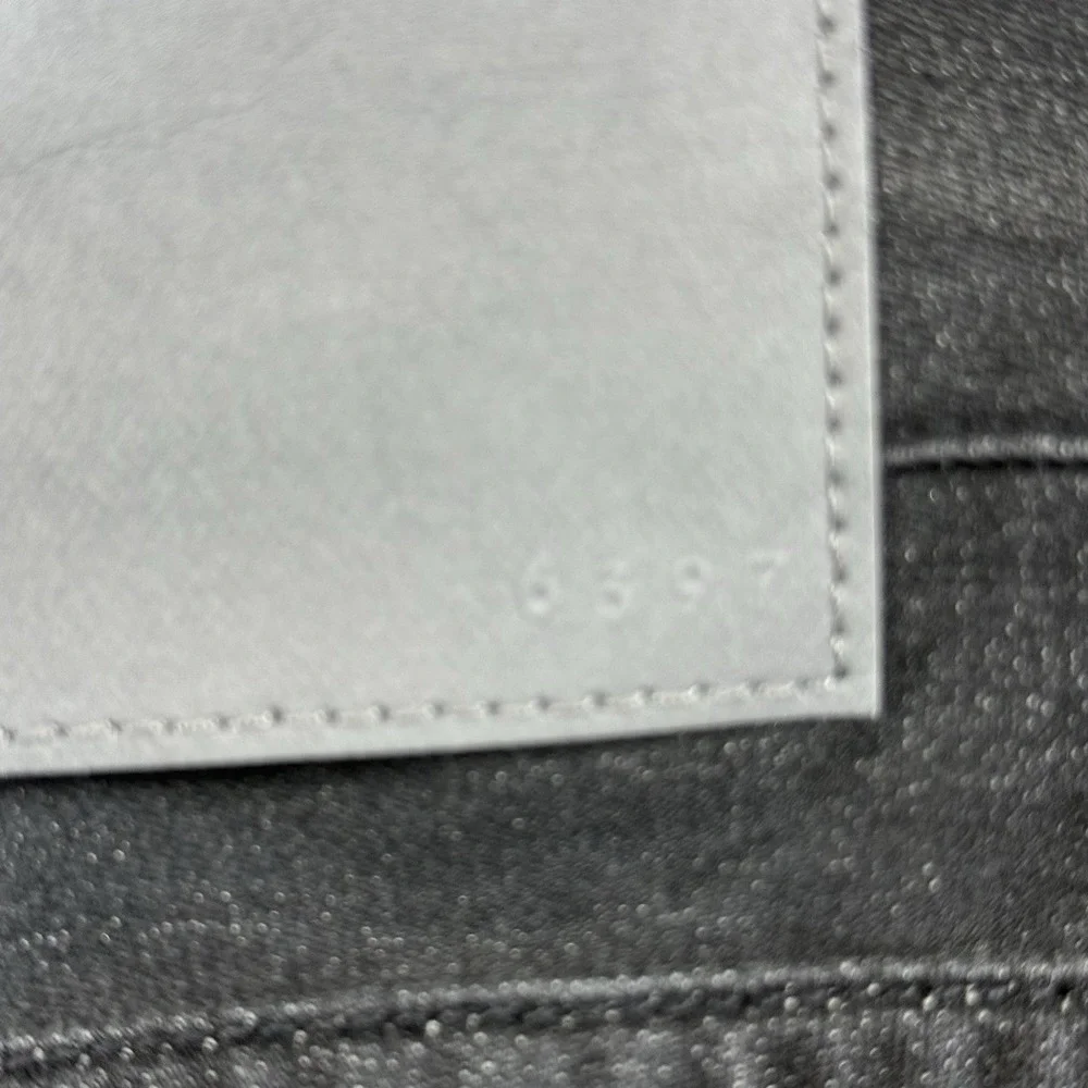 6397‎ Jeans Women's Size 28 Charcoal Black Baggy Mid Rise Dark Wash Made in USA